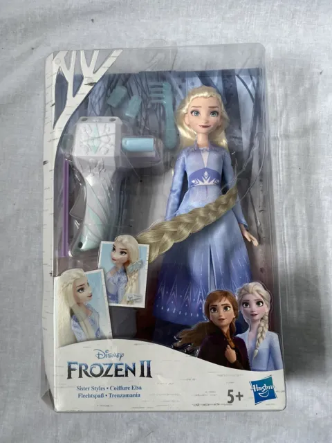 Disney Frozen II Elsa Sister Styles Doll New Disney Hasbro Ages 5+ Styling Doll