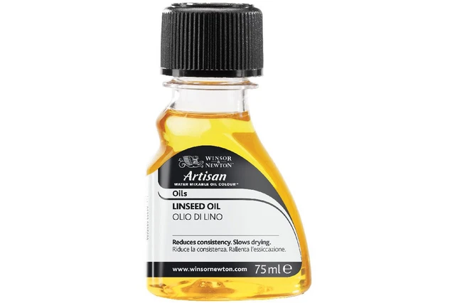Aceite de linaza mezclable con agua artesanal Winsor and Newton - 75 ml