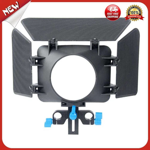 es 85mm 3 cámara Caja mate lente Hood siga foco ajustable palas para canaleta de