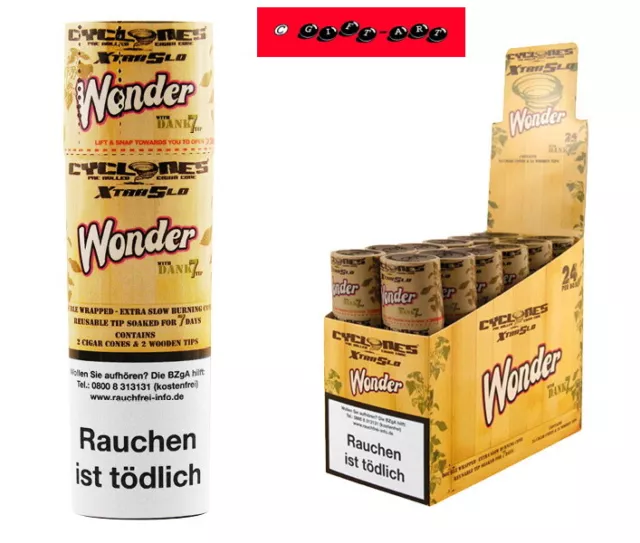 22 / 12 / 6 oder 2 Stück CYCLONES XtraSlo WONDER Bluntcones + Dank7 Holztips