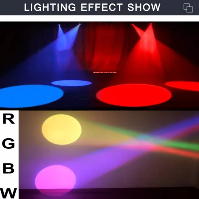 10x 30W LED Pinspot Punktstrahler Spot RGBW Bühnenlicht DMX Effekte Licht  Party 3