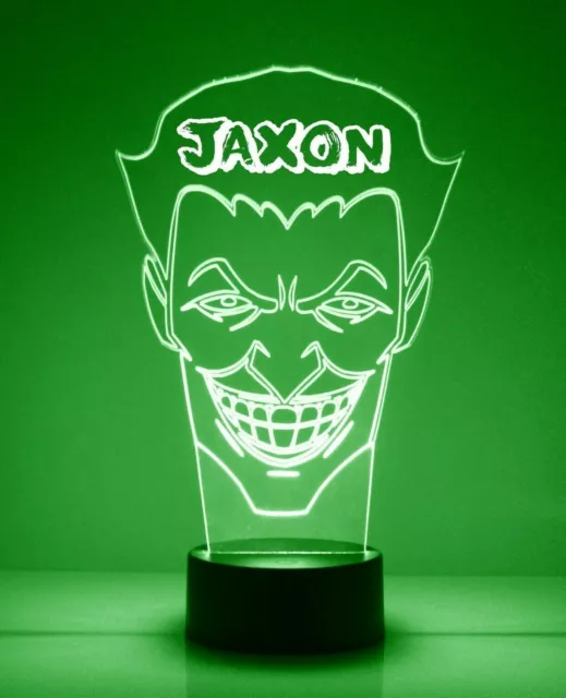 Joker Personalized FREE Joker LED Night Light Lamp with Remote Control LED Light