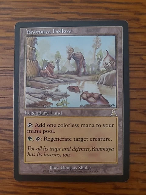 Yavimaya Hollow – Borderless Custom Art Card For MTG EDH / Playtest (Near Mint, English)