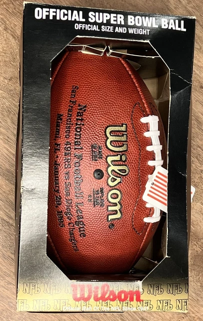 Wilson Official NFL Super Bowl XXIX Leather Football. Restored. Game prepped.