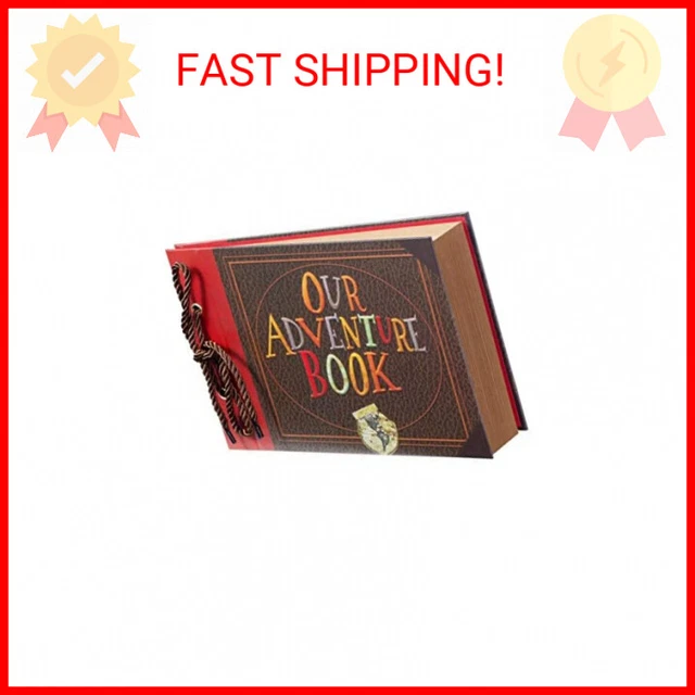 Scrapbook Photo Album,Our Adventure Book Scrapbook, Embossed Words Hard Cover Mo