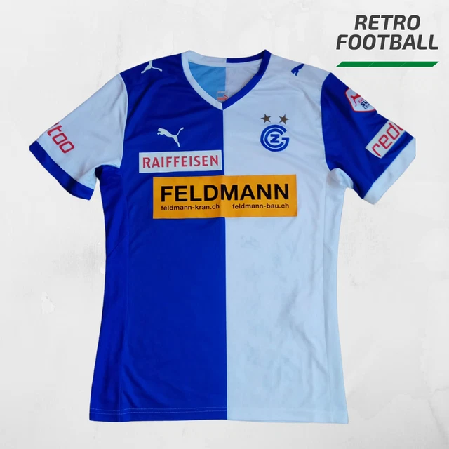 GRASHOPPERS SWITZERLAND 2014/2015 HEIMFUSSBALLTRIKOT PUMA SIGNIERT Zürich