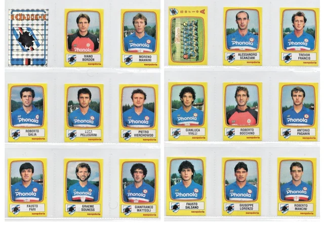 FIGURINA CALCIATORI PANINI 1985/86 N.177 SQUADRA NAPOLI MARADONA