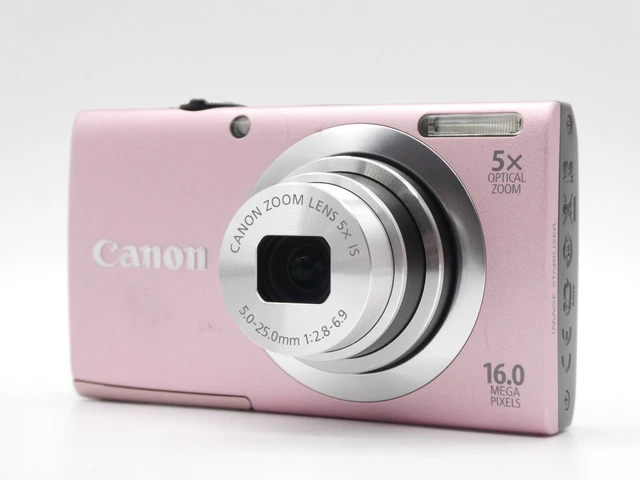 [NEAR MINT IN BOX] Canon PowerShot A2400 IS Pink 16.0MP Digital Camera JAPAN