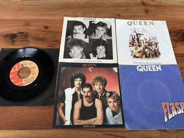 vinyl lp Singels Sammlung 5 Stück Queen  7" The Show Must Go On,  To Break Free