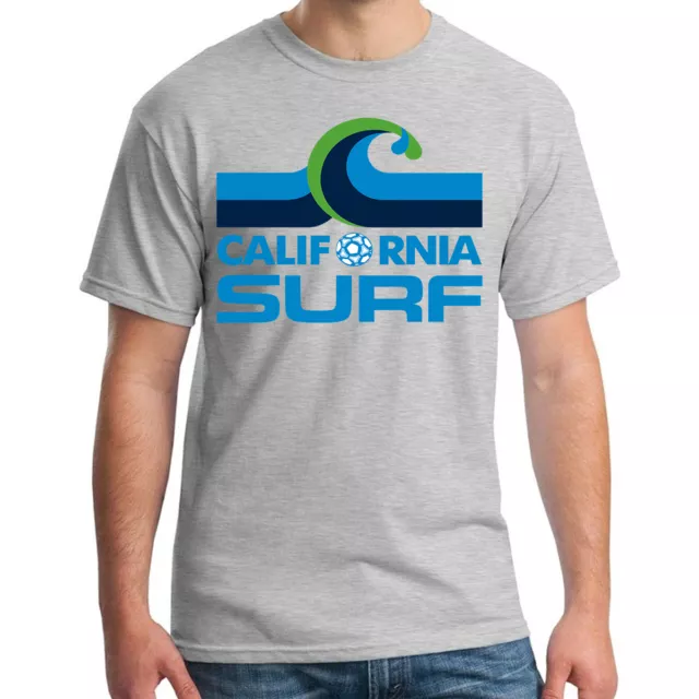 California Surf DEFUNCT NASL Soccer Football Tee T-Shirt Handmade Team Sports