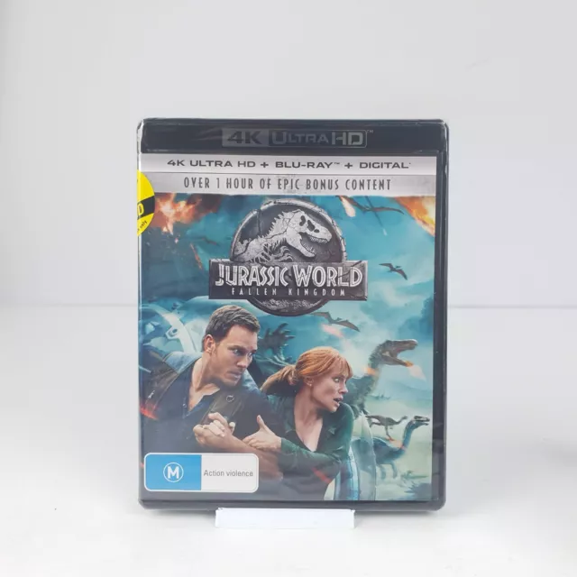 Jurassic World Fallen Kingdom 4K Ultra HD Blu-Ray Brand New & Sealed - FREE POST