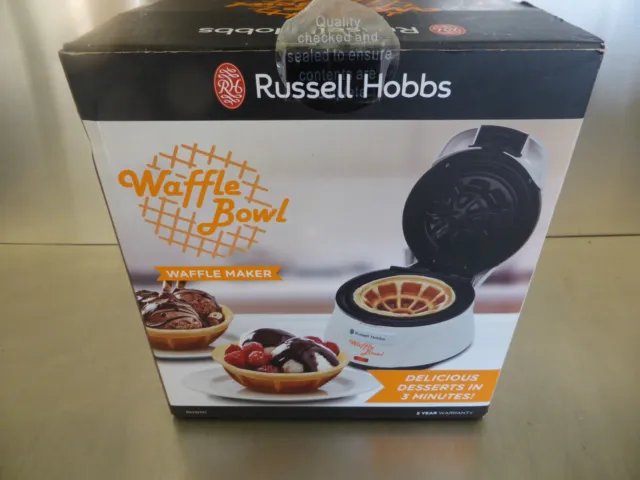 Russell Hobbs Waffle Bowl Maker Model Rhwm1   Great Dessert  Maker -New In Box