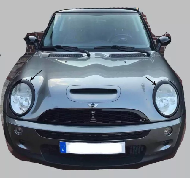 Scheinwerferrahmen SCHWARZ für  MINI COOPER R50 R53 2001-11/2006| R52-03/2009