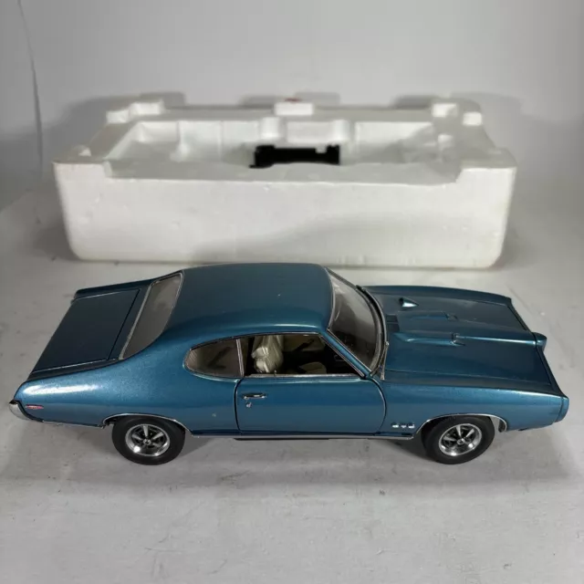 Danbury Mint 1969 Pontiac GTO Coupe Turquoise Limited Edition No Box Or Title