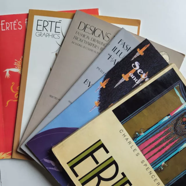 Erté (Romain de Tirtoff) - Lote de seis libros - Art decó