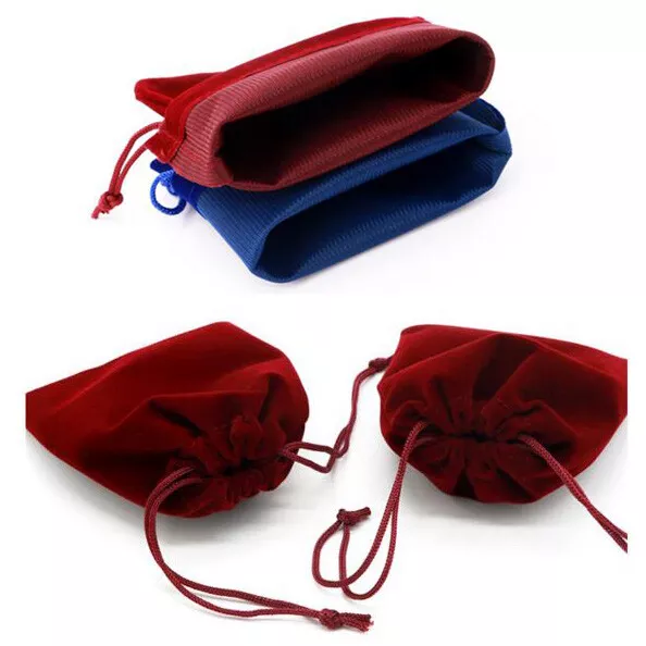 50X Small Velvet Cloth Drawstring Bags Gift Bag Jewelry Ring Pouch Earring Favor 3