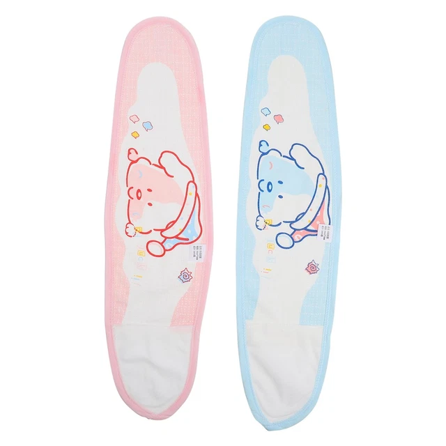 16-Pack Newborn Belly Bands - Soft Cotton Infant Umbilical Cord Wrap For 0-12 Months, 2 Styles, Adjustable