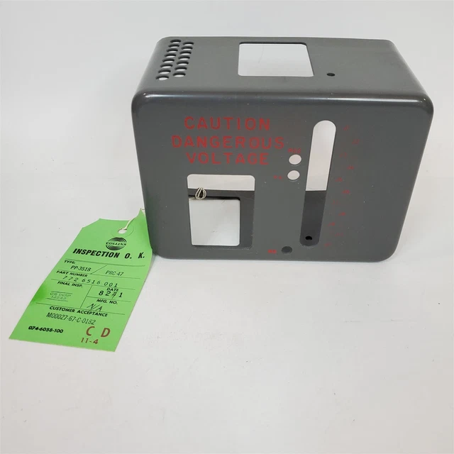 Power Supply Cover for Collins AN/PRC-47 Receiver Radio