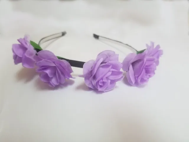 Girl Floral Crown Rose Flower Headband Hairband Wedding Hair Garland Headpiece