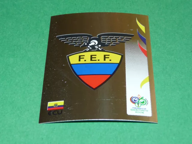 75 Badge Ecuador Panini Football Germany 2006 Wm Fifa World Cup Coupe Du Monde