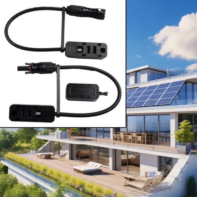 Solaranschluss Steckerkasten Kabel Stecker Schnell Zuverlässig 3-Split PVC