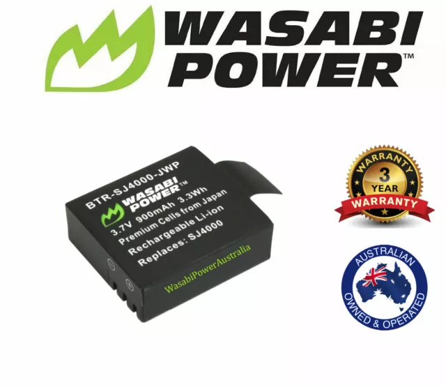 Wasabi Power Battery for SJCAM M10, SJ4000,4K Action Cameras and more