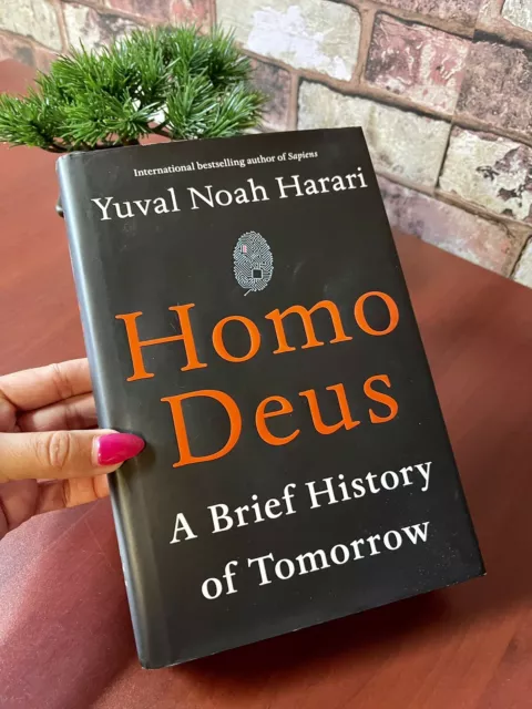 HOMO DEUS: A BRIEF HISTORY OF TOMORROW By Yuval Noah Harari - Hardcover *VG+* 3