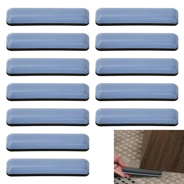 24 Pezzi Di Piedini Autoadesivi Per Mobili, Piedini Quadrati In Teflon Per Sedia Divano Scrivania Tavolo Poltrona 2525 Mm 89624039