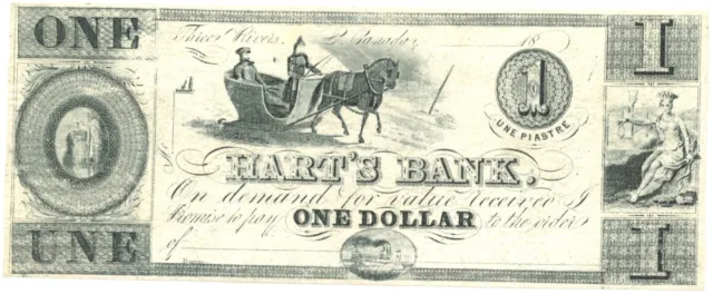 Hart's Bank $1, 1838 - CH 350-12-02N.
