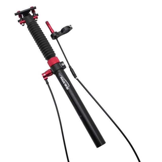 Tige De Selle Télescopique VTT SWITCH - Diamètre 27.2 Mm, Longueur 390 Mm - Réglage Par Câble - Aluminium Noir - Neuf