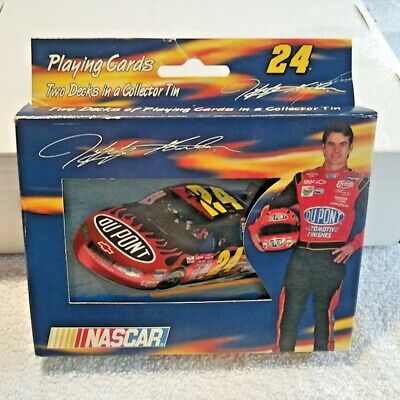 Jeff Gordon Playing Cards - Two Deck Playing Cards In A Collectable Tin – 2001