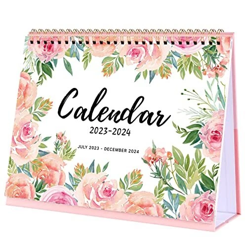 DESK CALENDAR 2023-2024 - Standing Flip 2023-2024 Desktop Calendar with DESK CALENDAR 2023-2024 - Standing Flip 2023-2024 Desktop Calendar with