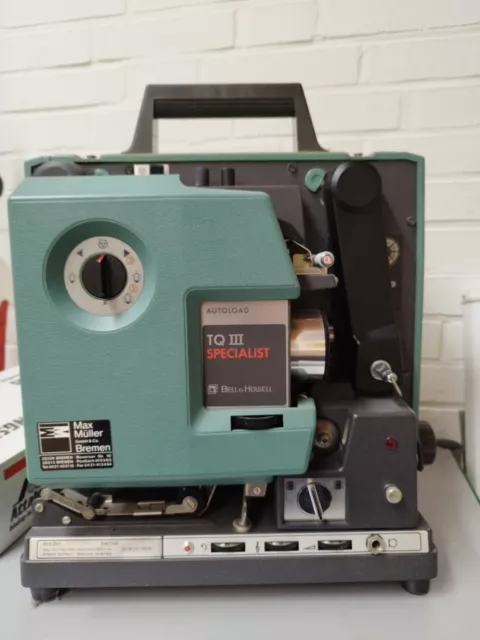 ✅Bell & Howell TQ III 3 Specialist Autoload 1698 Filmprojektor 16 mm Filmosound