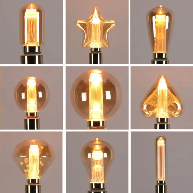 E27 LED Light Bulb Warm Amber Filament 3 W Retro Vintage Edison Decorative Bulbs