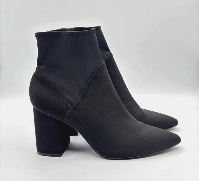 STIVALETTI STRADIVARIUS TESSUTO tacco alto nero EU 41 UK 8 ottime condizioni EUR 30 18 PicClick IT