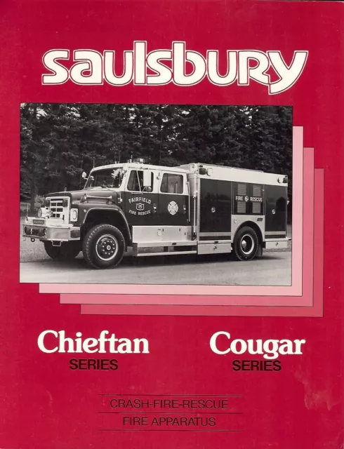 Fire Equipment Brochure - Saulsbury - Chieftan Cougar - Farifield Rescue (DB131)