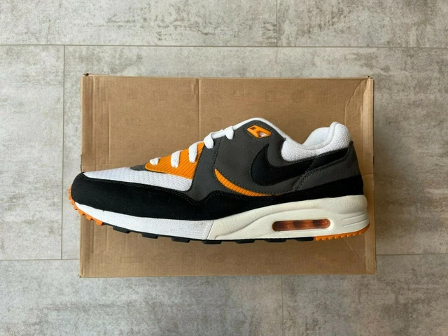 NIKE AIR MAX Light Black Grey White Orange 315827 105 UK 10 VNDS
