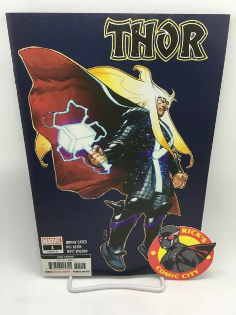 THOR #1 3RD PRINT NIC KLEIN COVER Marvel Comics 2020 Donny Cates Black Winter