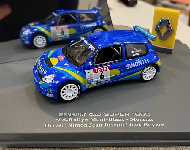 Miniature Renault Clio Super 1600 - Rallye Allemagne 2002 - Simon Jean-Joseph - 1/43