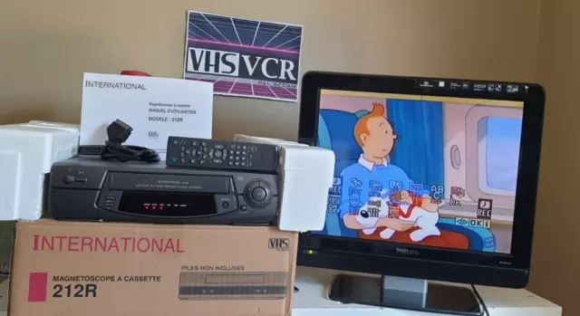Magnétoscope VHS  INTERNATIONAL 212  NTSC PAL SECAM  IMAGE TOP GARANTIE 6 MOIS