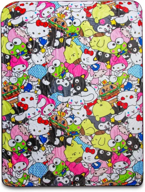 Sanrio Hello Kitty And Friends Fleece Throw Blanket | 54 x 72 Inches