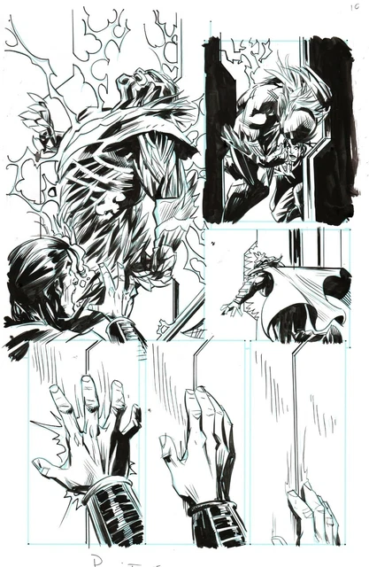 Unity #24 page 10 Eternal Warrior Original Art Valiant Comics 2015 Armor Hunters