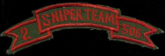 ORIGINAL US ARMY 2nd BN 506th Infantry Regiment Sniper Team Scroll ...
