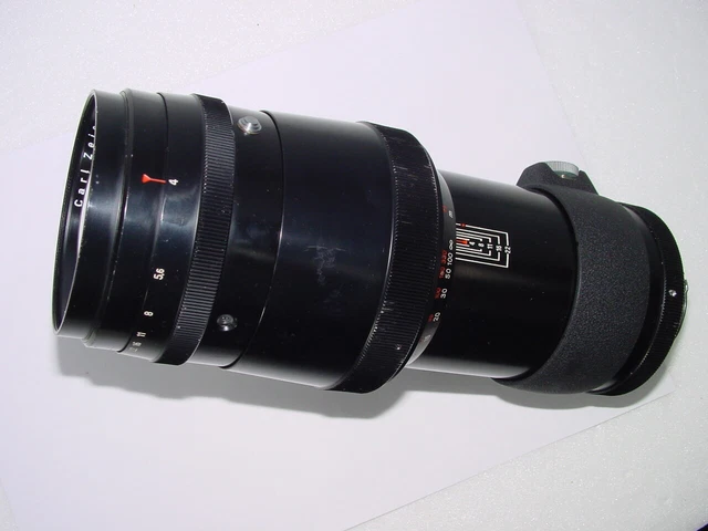 Carl Zeiss Jena Sonnar 300mm F4 Zebra - Objectif Pentacon Six - Vintage