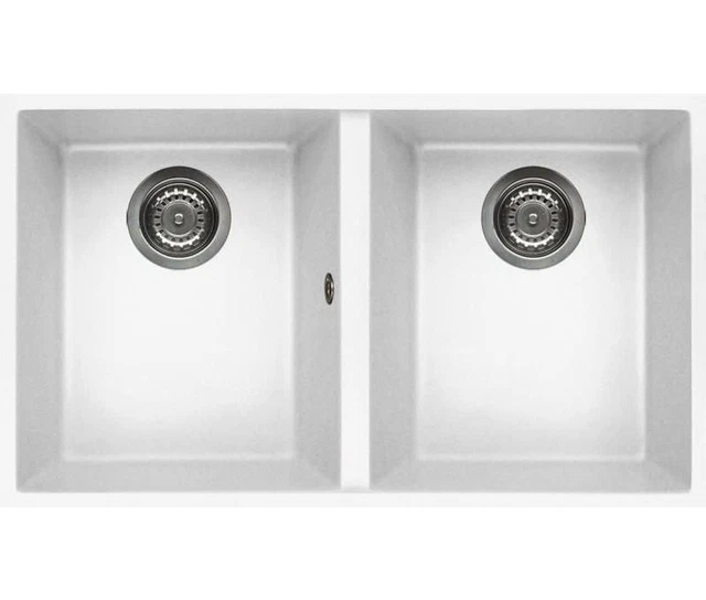 Elleci Quadra 350 Undermount Unterbauspüle Rechteckig Keratek plus