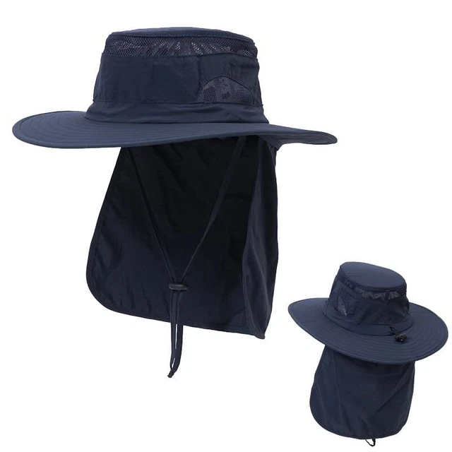 UV 50+ Sun Protection Hat for Men Women, Wide Brim Bucket Hat for Outdoor