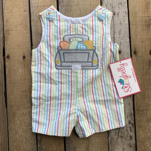 Stellybelly one piece Completo Bambino Misura 6 M Pick-Up Camion a Righe Nuovo