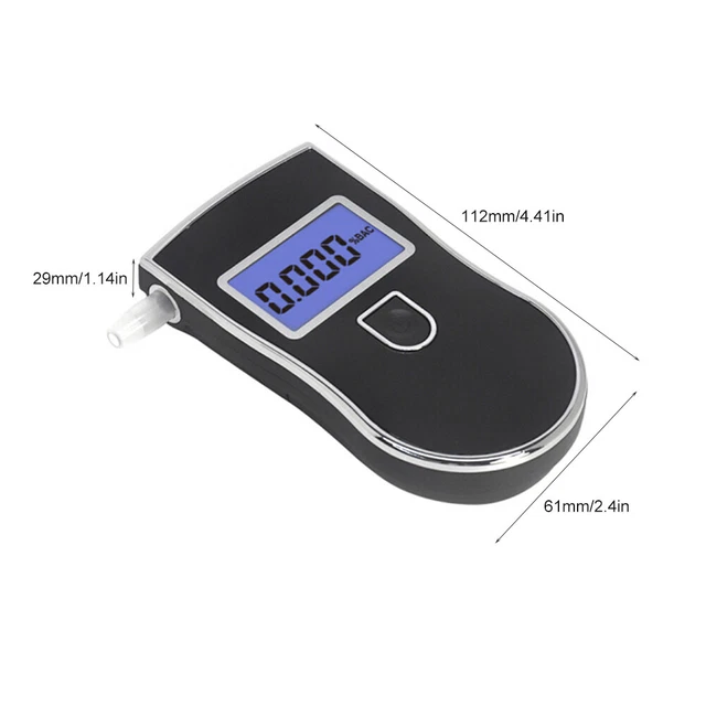 Probador de alcohol de mano sensor semiconductor profesional con 5 boquillas