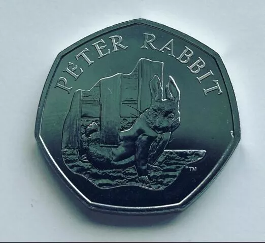 2020 Peter Rabbit 50p coin Fifty Pence Beatrix Potter