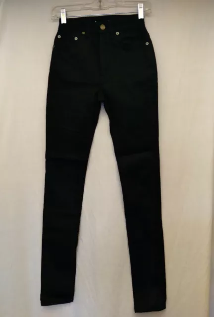 Saint Laurent Paris Black High-Rise D04 W/SK-HW Skinny Jeans Size 25